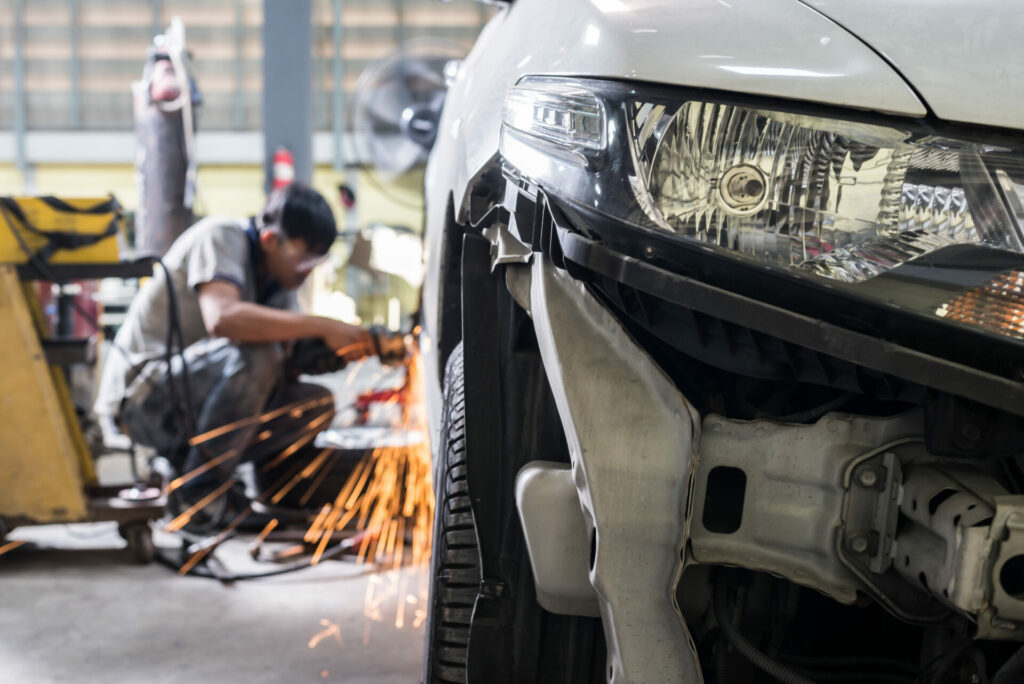 Collision center repair